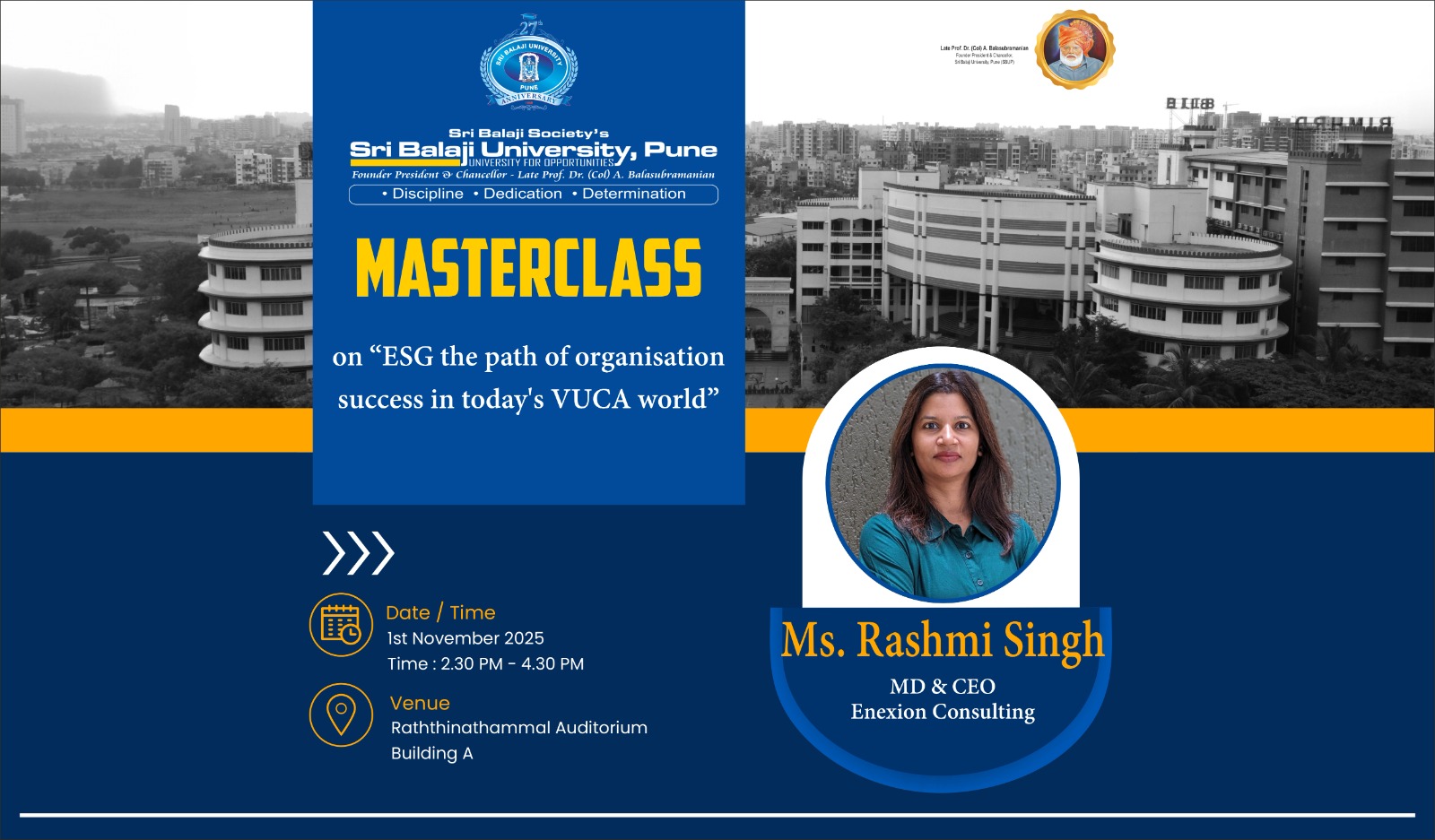 MASTERCLASS on "ESG the path of organisation success in today's VUCA world"