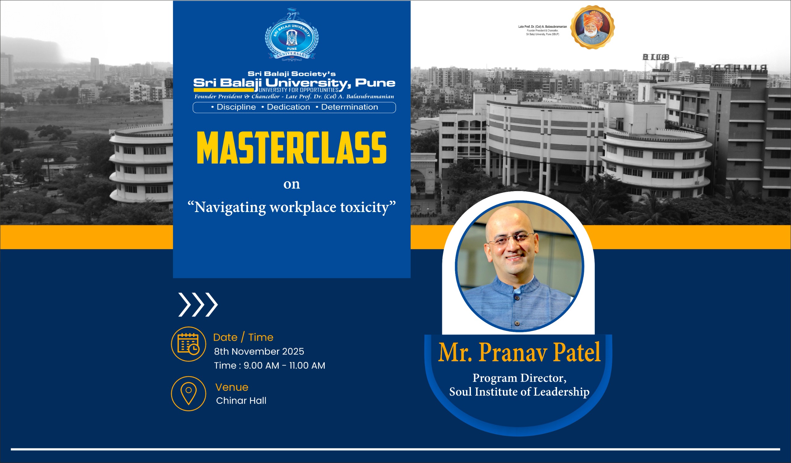 MASTERCLASS on "Navigating workplace toxicity"