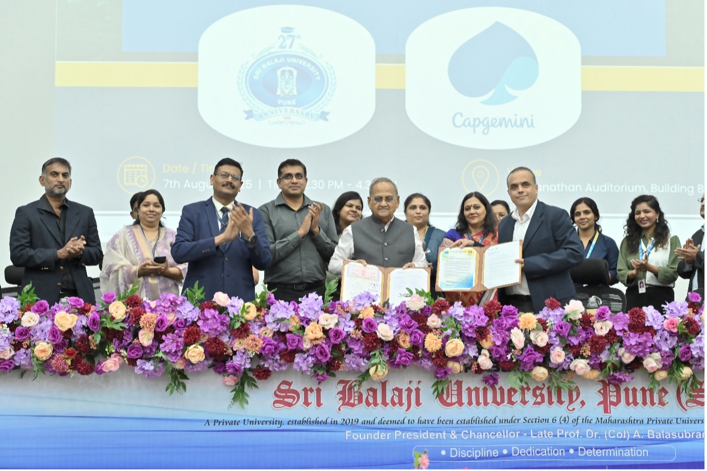 MOU Between Capgemini and Sri Balaji University, Pune (SBUP)